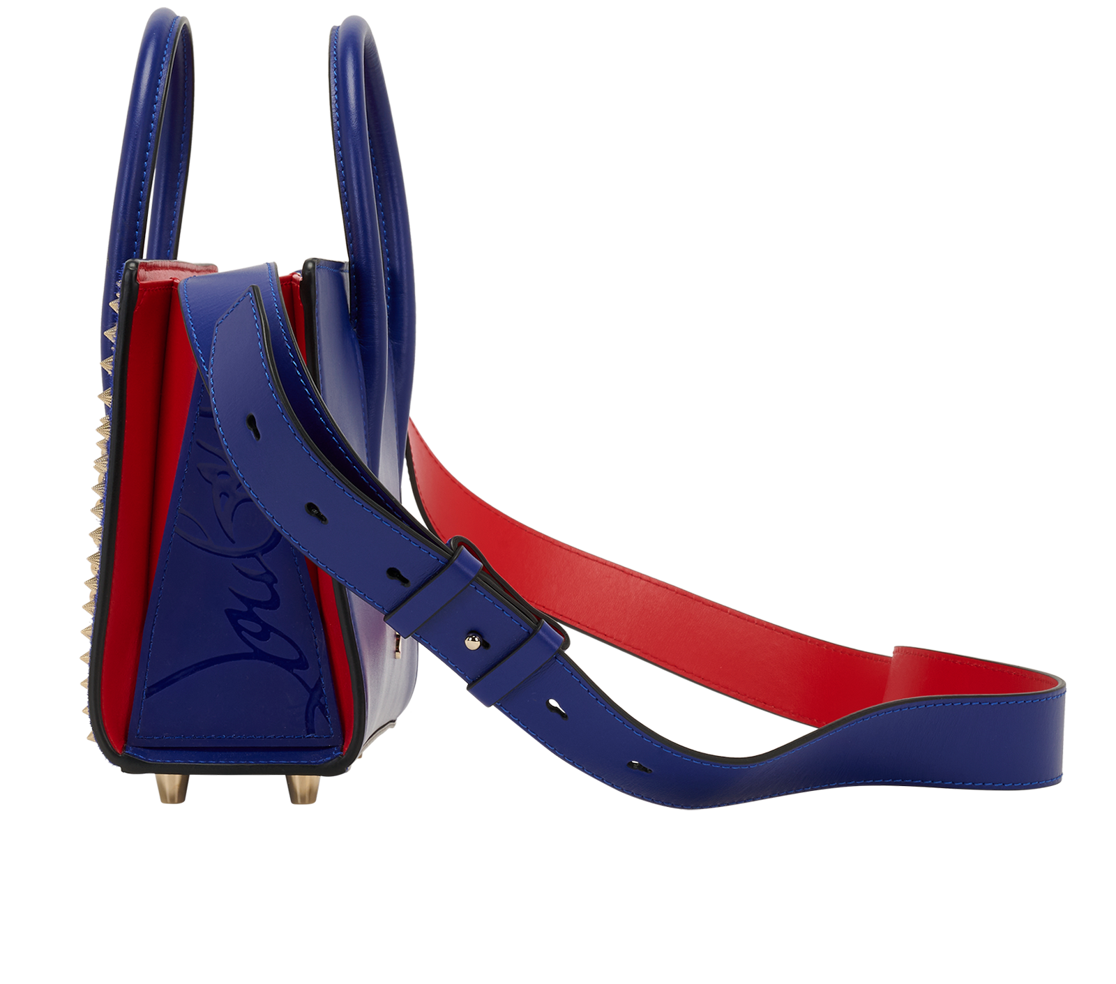 Mini Paloma Velour, &pound;750, Handbags, Blue, Leather/Suede, Bottom view